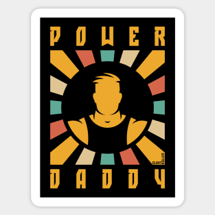 Power Daddy (Dad / Papa / Rays / 4C) Sticker